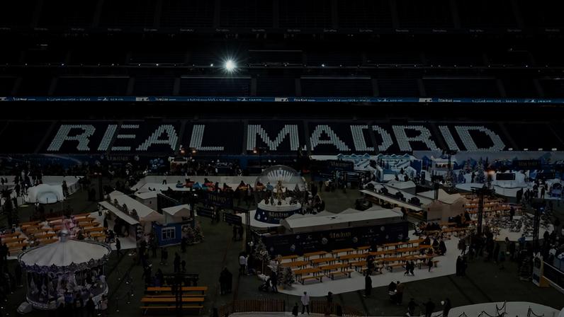 Real Madrid inaugura parque temático de Natal no Santiago Bernabéu — Foto: Divulgação/Real Madrid