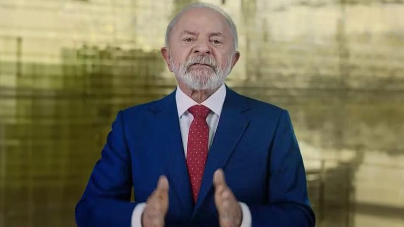 Pronunciamento de Natal de Lula — Foto: Reprodução