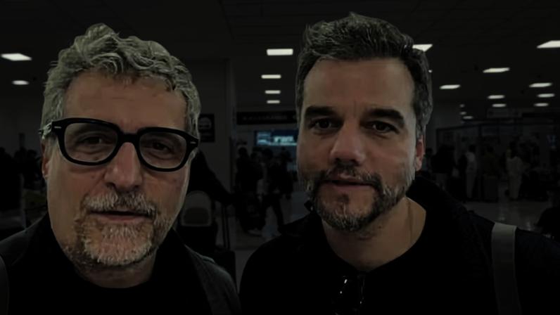Kleber Mendonça e Wagner Moura — Foto: Reprodução/Instagram