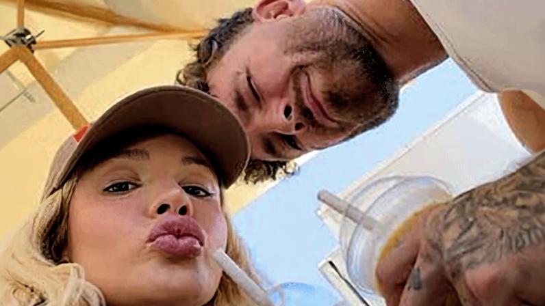 Karoline Lima e Léo Pereira — Foto: Repodução/Instagram