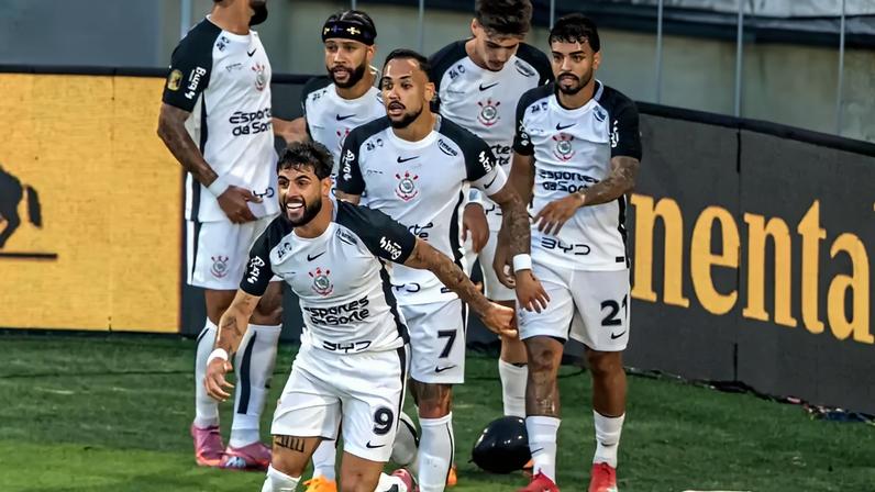 Yuri Alberto comemora gol do Corinthians diante do Vasco (Foto: Maga Jr/Agência F8/Gazeta Press)