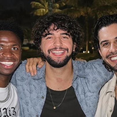 Zé Felipe, Vini Jr. e Nattan aparecem juntos após polêmica entre Virgínia e ex