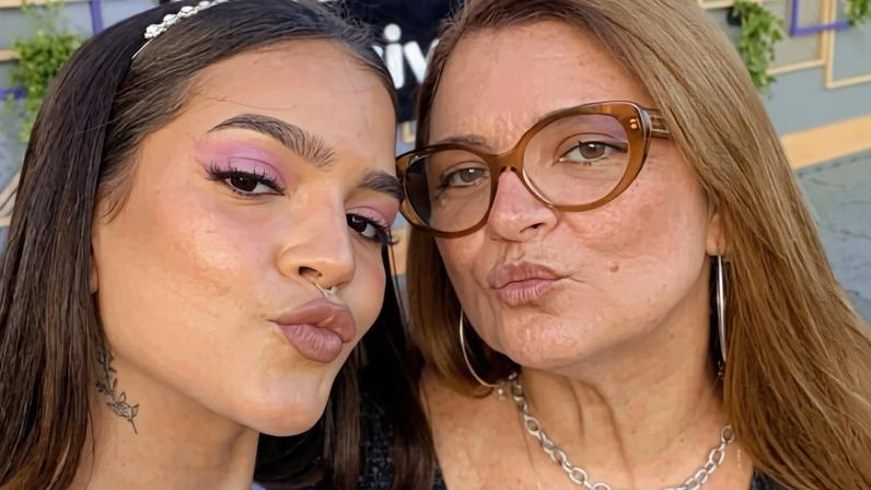 Mel Maia e a mãe, Débora Maia — Foto: Reprodução/Instagram