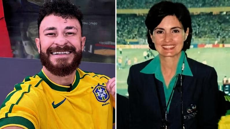 Fred Bruno quer fazer uma cobertura da Copa do Mundo tão marcante quando Fátima Bernardes — Foto: Reprodução/Globo
