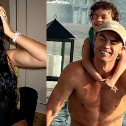 Georgina Rodríguez mostra momento de Cristiano Ronaldo com a filha