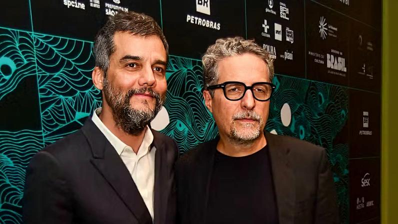 Wagner Moura, Kleber Mendonça Filho e elenco lançam 'O Agente Secreto' em São Paulo — Foto: Edu Araujo / Agnews