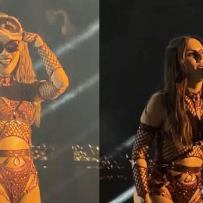 Anitta brinca sobre solteirice em festa em Pernambuco