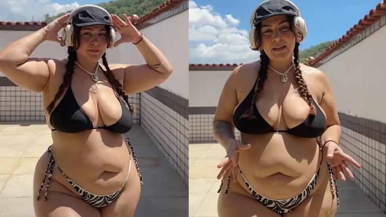 Vica Brenner responde comentários sobre 'coragem' por usar biquíni — Foto: Reprodução/Instagram