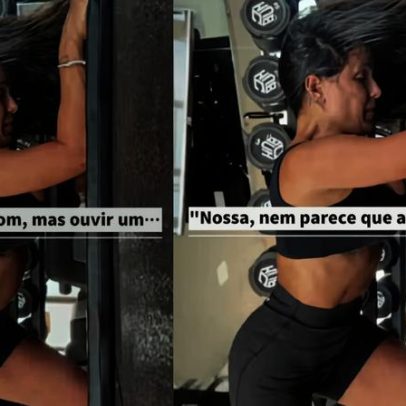 Carol Peixinho exibe corpo após parto e fala sobre ritmo