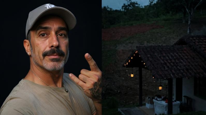 André Marques se emociona ao mostrar reforma de sítio em homenagem ao pai
