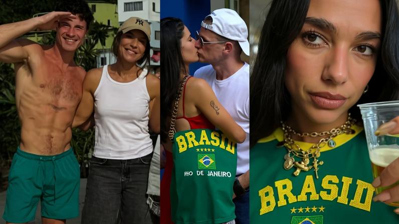 Relembre os famosos internacionais que deram rolês no Brasil em 2025 — Foto: Reprodução/Instagram