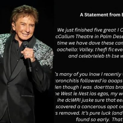 Barry Manilow revela diagnóstico de câncer e passará por cirurgia