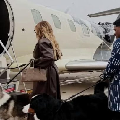 Endrick e Gabriely Miranda viajam de jatinho para a Suíça após anúncio em Lyon