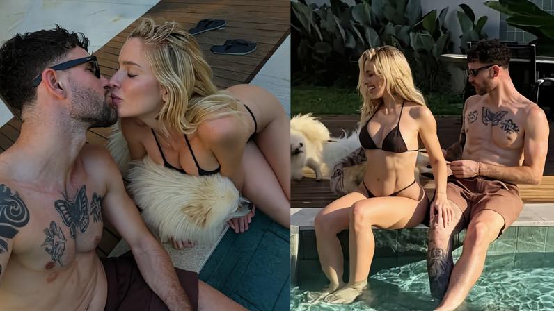 Léo Pereira abre baú de fotos com Karoline Lima no Rio de Janeiro — Foto: Reprodução/Instagram
