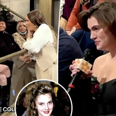 Fã usa vestido de 1989 de Drew Barrymore em programa de TV