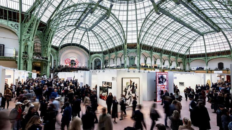 Art Basel Paris, held in the glamorous Grand Palais, was a huge hit this year, with dealers posting numerous sales in the millions Photo: Sara Barth; © Art Basel