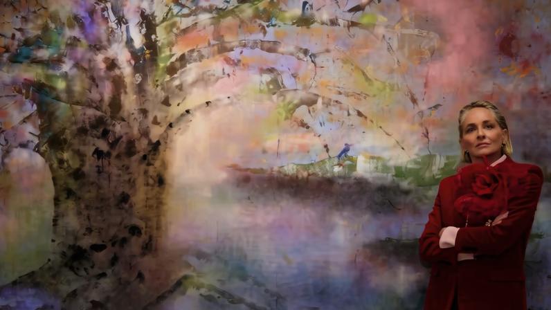 Sharon Stone explora o além em suas novas pinturas