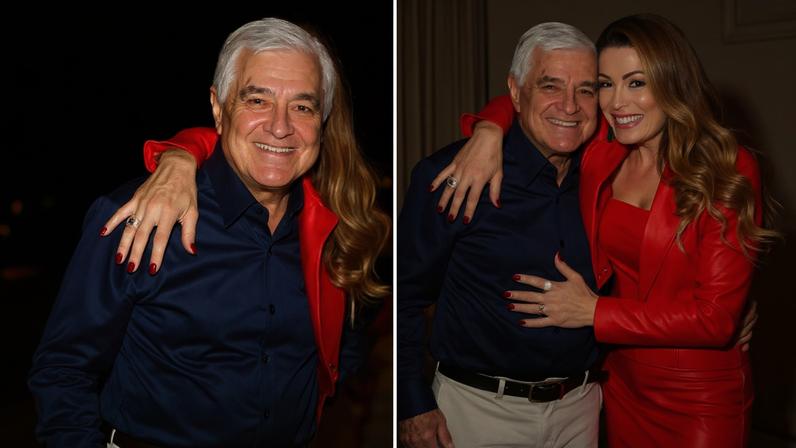 Elaine Mickely com o pai, Manoel — Foto: Reprodução/Instagram