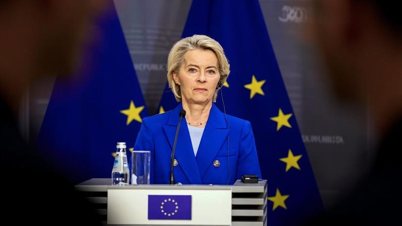 Ursula von der Leyen in Riga, Latvia