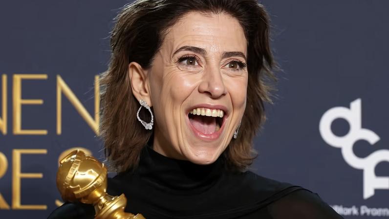 Fernanda Torres no Globo de Ouro 2025 — Foto: The Getty Images