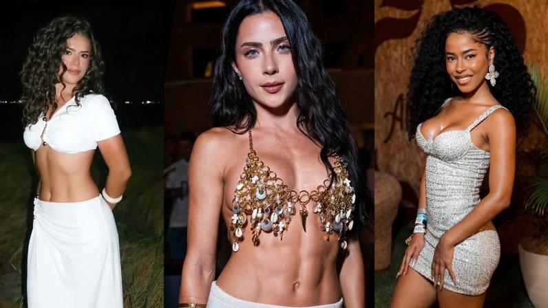 Crochê, renda, transparência e mais: 20 looks de famosas no Pré-Réveillon 2026 Amoré, no Litoral Sul de Pernambuco