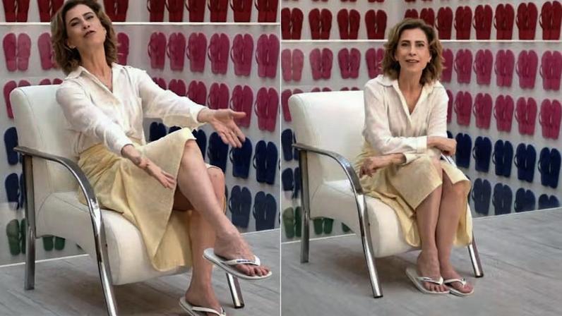 Comercial das Havaianas com Fernanda Torres gera reação da direita e pedidos de boicote — Foto: Reprodução/Instagram