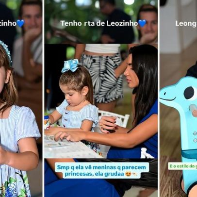 Filhos de Virginia Fonseca e Zé Felipe participam da festa do filho de Murilo Huff