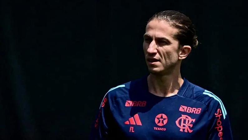 Filipe Luís, treinador do Flamengo (Foto: ERNESTO BENAVIDES / AFP)