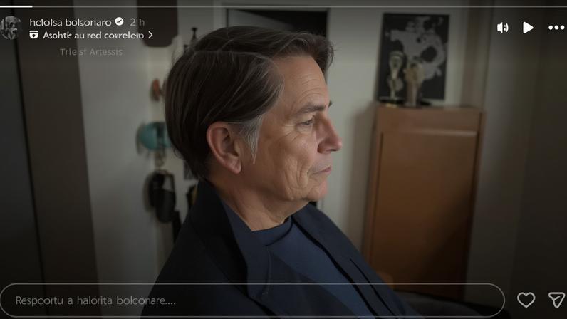 Ator de "A Paixão de Cristo" interpreta Jair Bolsonaro em filme sobre a vida do ex-presidente • Heloisa Bolsonaro/Instagram