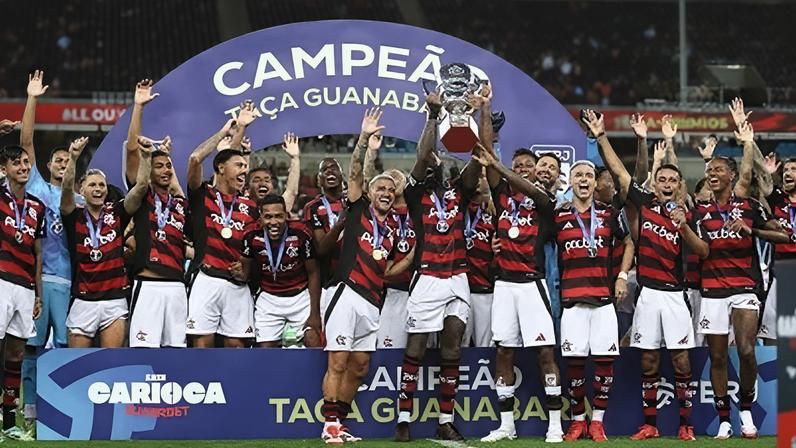 O Flamengo conquistou a Taça Guanabara após golear o Maricá no Maracanã