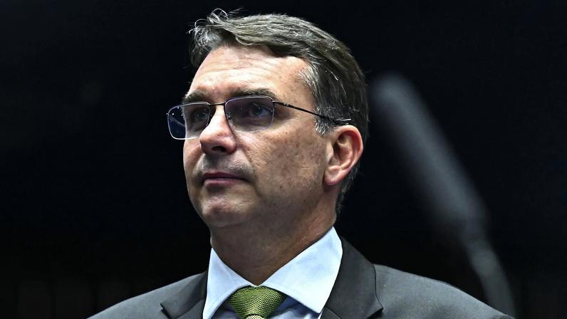 O senador Flávio Bolsonaro é o pré-candidato do PL a presidente da República