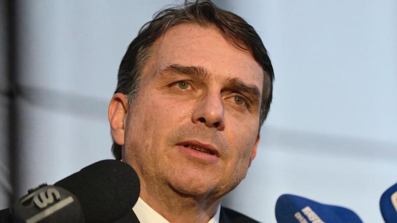 O senador Flávio Bolsonaro (PL-RJ), anunciado como pré-candidato à presidência da República. (Foto: EFE/ Andre Borges)