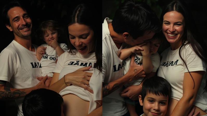 Sthefany Brito com o marido e os filhos — Foto: Reprodução/ Instagram