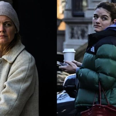 Katie Holmes e Suri Cruise aparecem juntas em NY em rara aparição