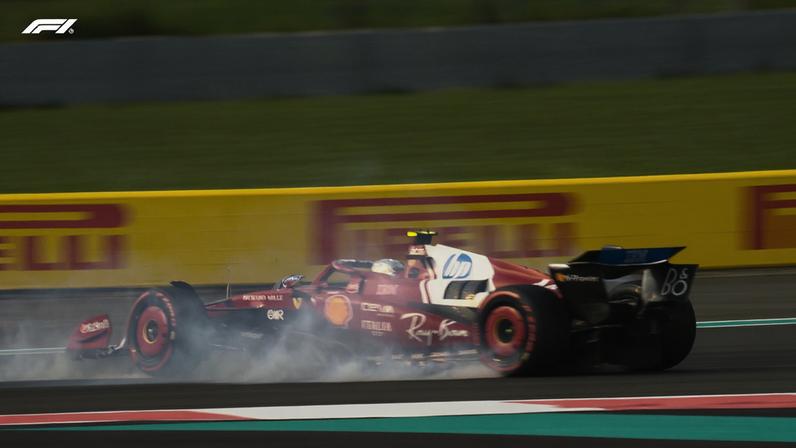 Hamilton bate com Ferrari em treino livre do GP de Abu Dhabi — Foto: Reprodução/Redes sociais
