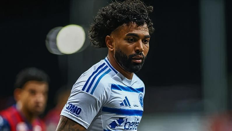 Gabigol em ação pelo Cruzeiro