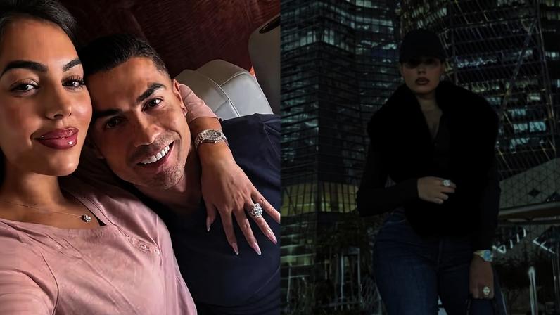 Georgina Rodríguez usa bolsa de luxo em passeio na Arábia Saudita — Foto: Reprodução/Instagram