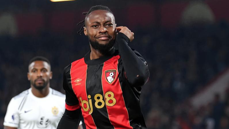 Semenyo vem se destacando na Premier League com o Bournemouth — Foto: Getty Images