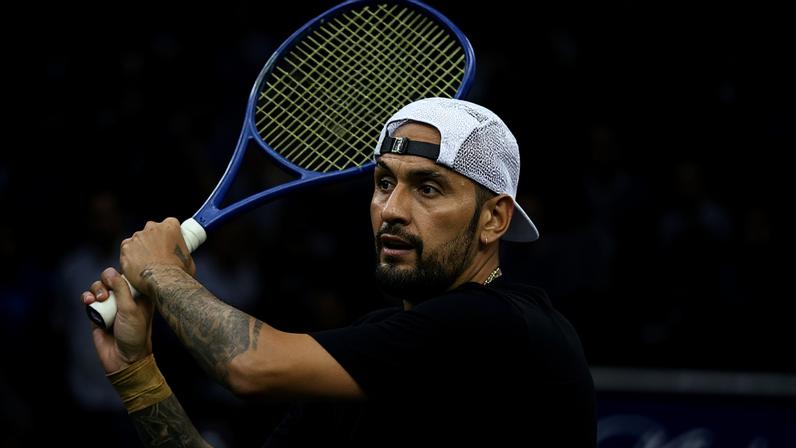 O australiano Nick Kyrgios vai jogar o ATP 250 de Brisbane, em 2026 (Divulgação)