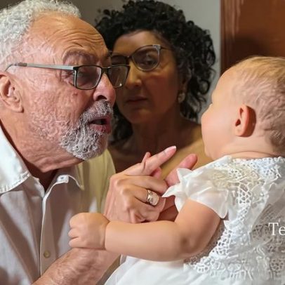 Gilberto Gil celebra 1º ano da bisneta Aurora com a família