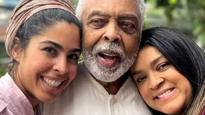 Gilberto Gil é pai de Bela Gil e Preta Gil — Foto: Reprodução/Instagram