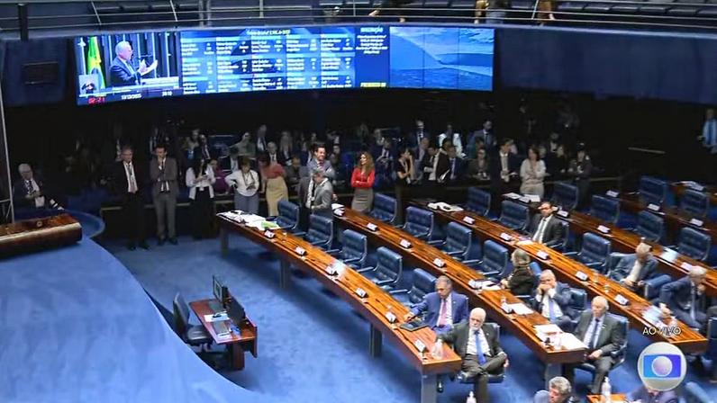 PL da Dosimetria: avança no Senado projeto que pode reduzir penas de Bolsonaro e outros condenados pela trama golpista — Foto: Jornal Nacional/ Reprodução