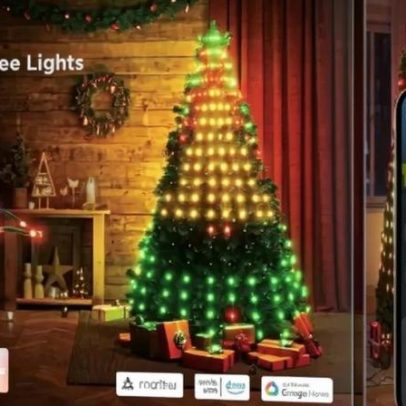 Govee vende luzes LED inteligentes a preço recorde para árvore com sincronização musical