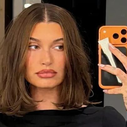 Hailey Bieber volta ao cabelo curto com novo corte bob