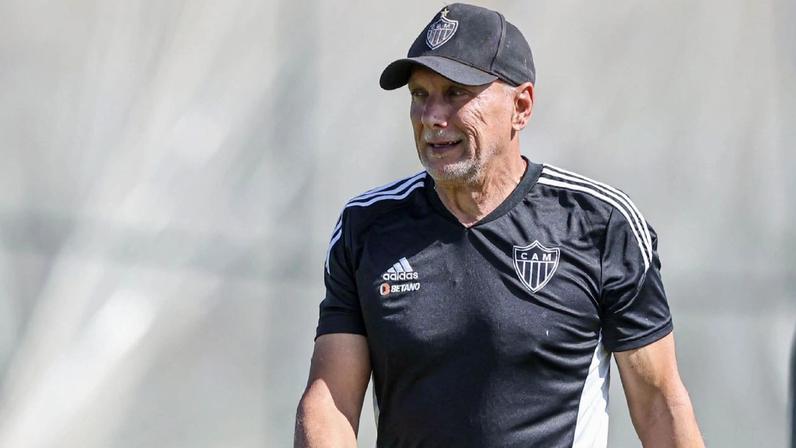 Éder Aleixo durante treino do Atlético-MG Bruno Sousa / Atlético
