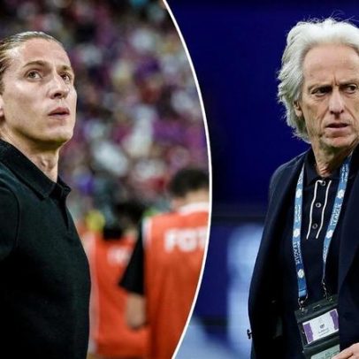 Jorge Jesus liga para Filipe Luís sobre títulos do Brasileiro e Libertadores