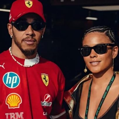 Hamilton é visto com Bella Campos antes do GP do Catar