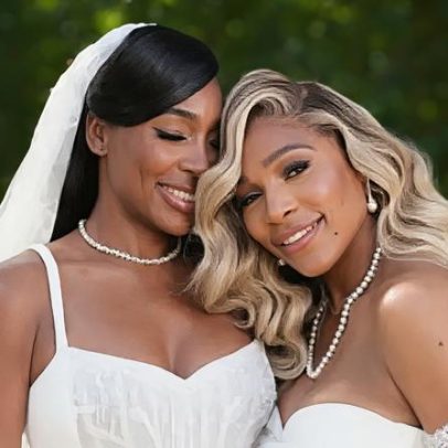 Serena homenageia a irmã Venus, recém-casada