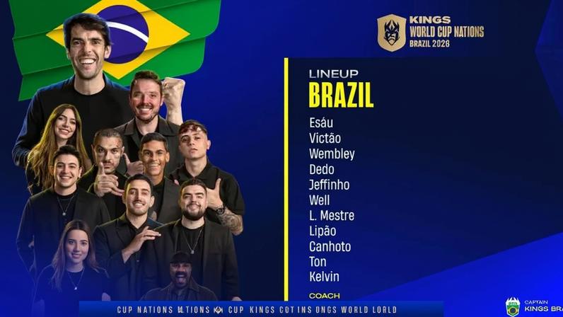 Convocação da Seleção Brasileira para a Kings World Cup Nation (Divulgação)