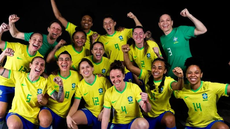 A seleção brasileira campeã da Copa do Mundo Feminina de Futsal (Divulgação)